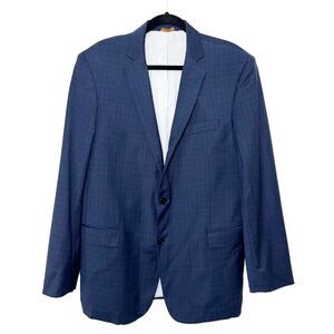 Brooks Brother Explorer Regent Fit Plaid Blazer - Navy 44L